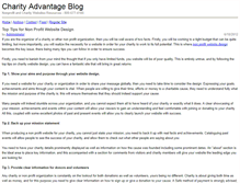 Tablet Screenshot of blog.charityadvantage.com
